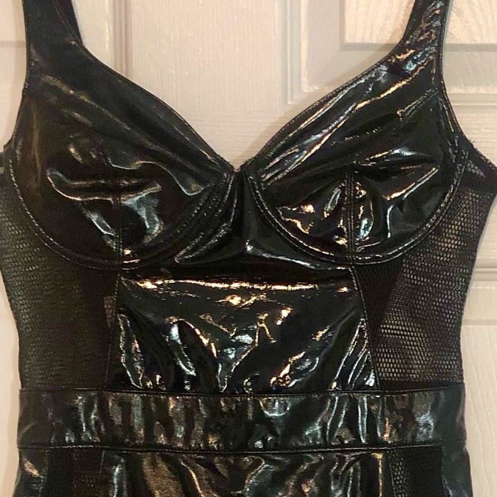 House of CB Firalla Black Vegan Leather Dress XS NWT - Picture 12 of 15
